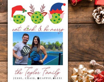 Black & White Flannel Christmas Photo Card *DIGITAL FILE ONLY
