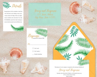 Tropical Beachy Wedding Collection *DIGITAL file available