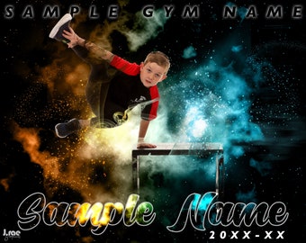 Foto de atleta deportivo Edit - Galaxy * ARCHIVO DIGITAL * Retrato personalizado de deportes de acción, póster de atleta personalizado, regalo de graduación