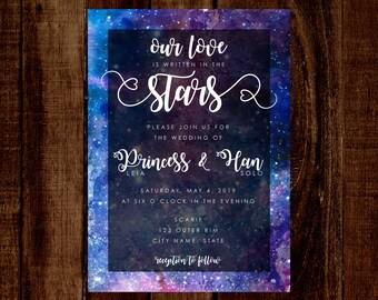 Invitación de boda Galaxy *archivo DIGITAL disponible*