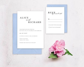 Clean and Simple Minimalist Wedding Collection *DIGITAL file available
