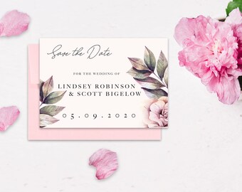 Watercolor Rose Save the Date Collection *DIGITAL file available