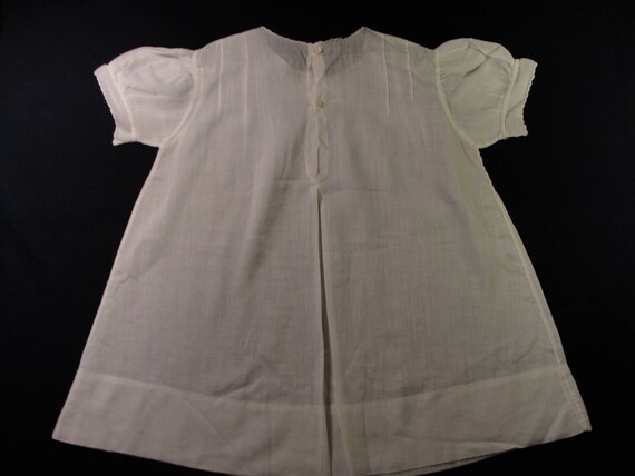 Antique Baby Cotton Gown Dress - image 9