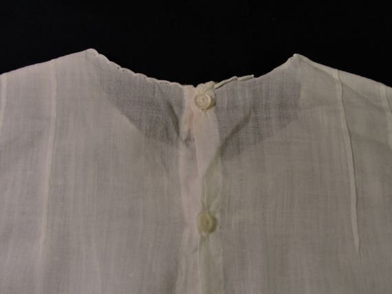 Antique Baby Cotton Gown Dress - image 5