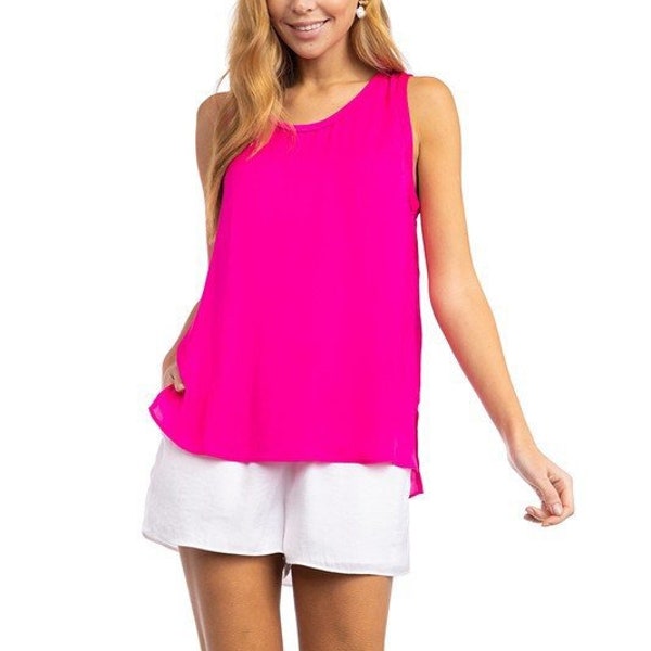 Hot Pink Tank Top Etsy