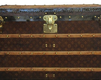 Early 20th Century French Stencil and Monogram Louis Vuitton