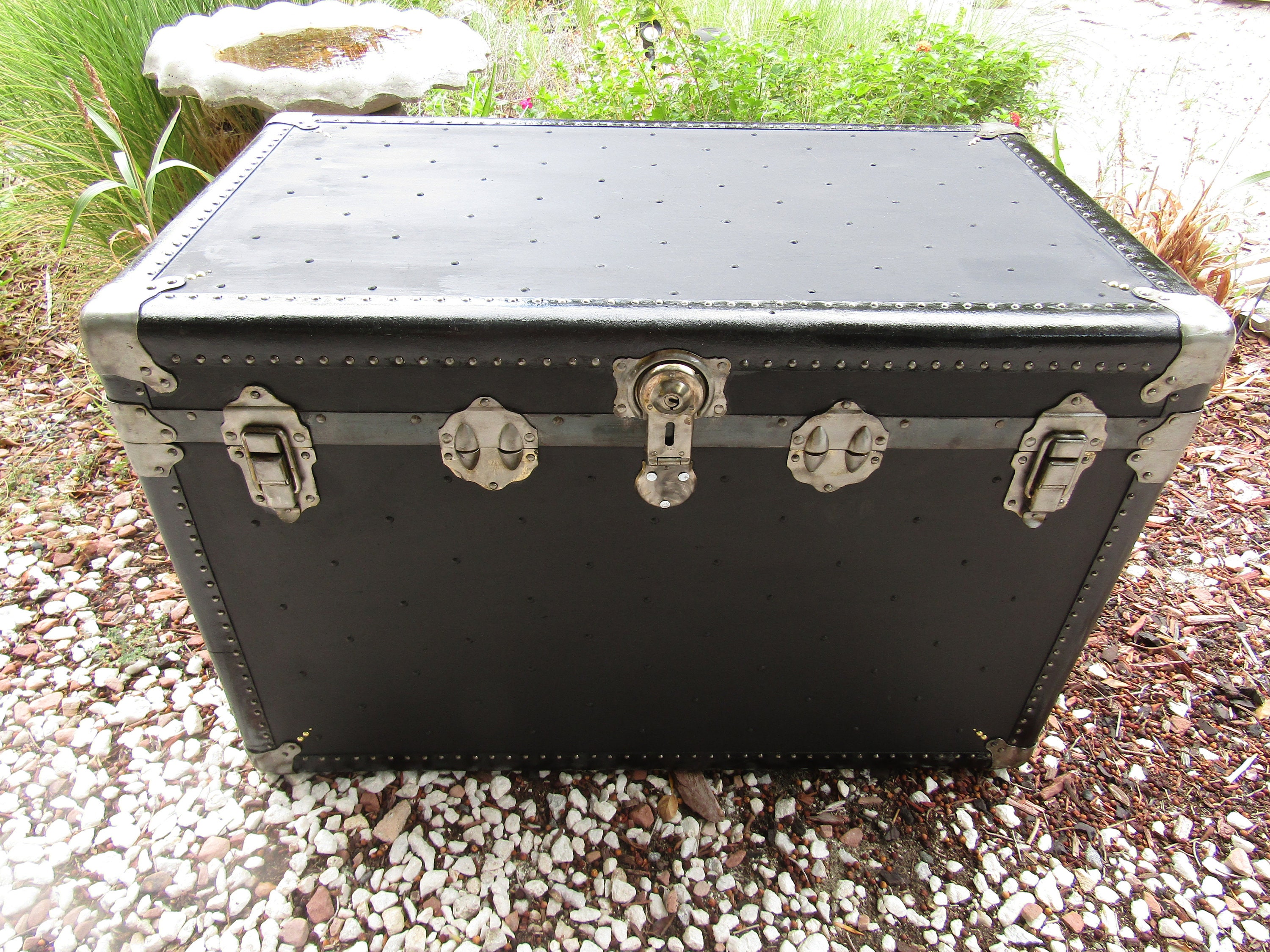 ANTIQUE STEAMER TRUNK C 1930's - Etsy