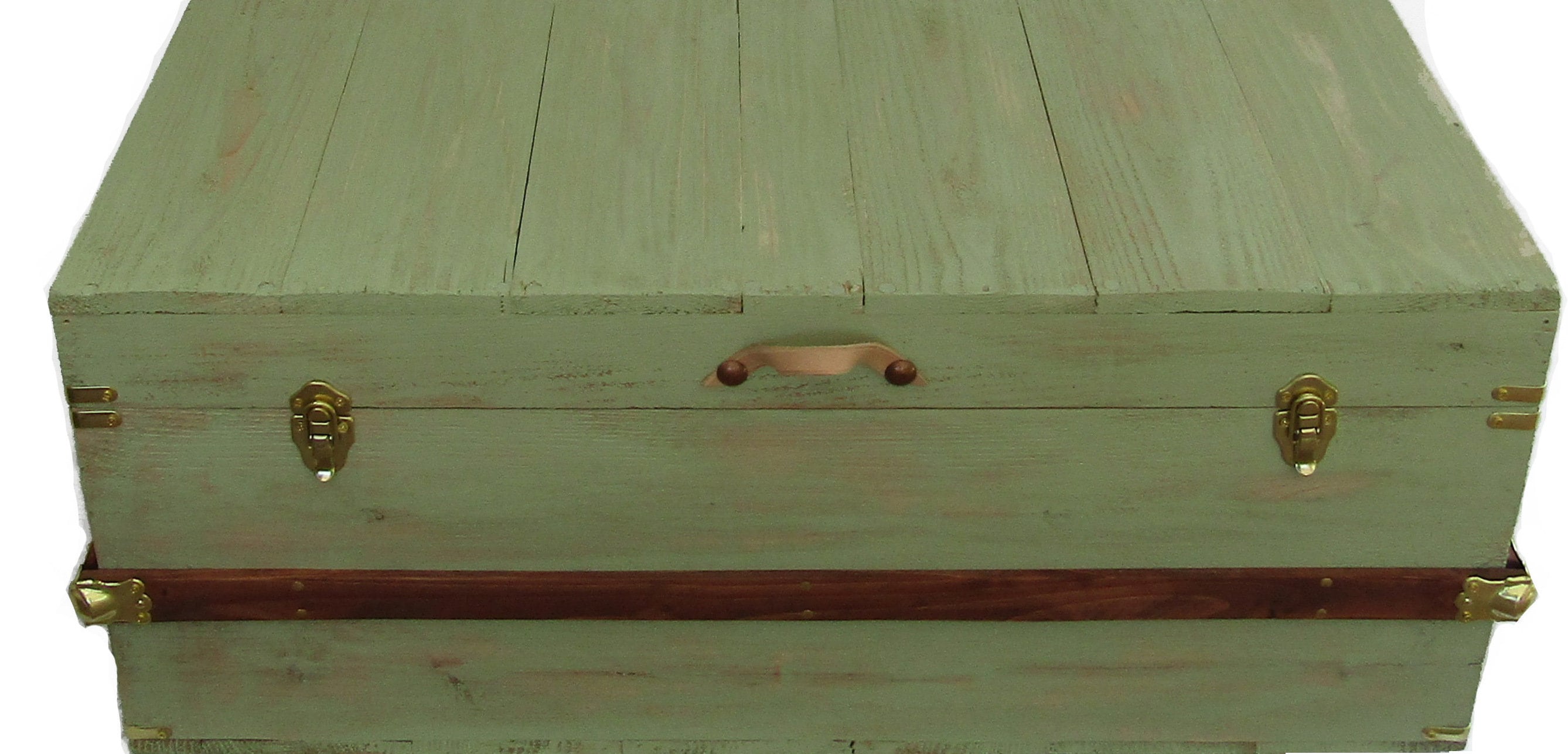 Rustic Hope Chest Coffee Table Steamer Trunk in Sage Green Etsy