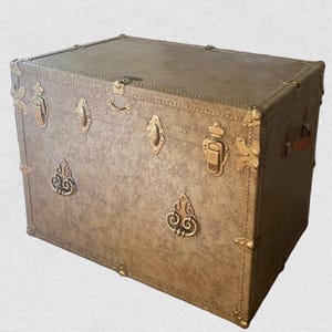 Vintage gerenoveerde Marshall Fields opbergkoffer