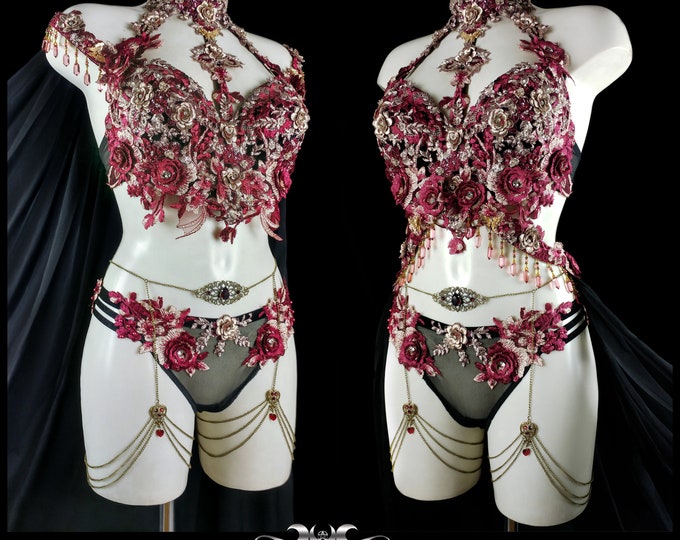 Goddess Tease Sheer Gown 2 Piece Set