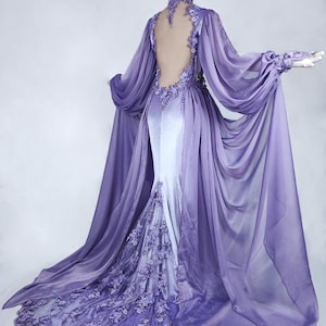 Spring goddess gown whimsical wedding dress bridal fantasy costume handfasting fairytale fairycore handfasting princesscore acotar