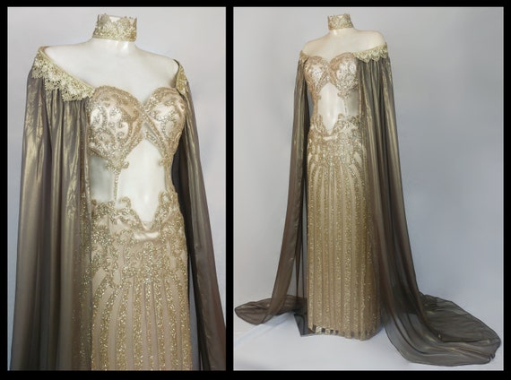 Fantasy couture Goddess dress Sexy sparkle luxury dress | Etsy