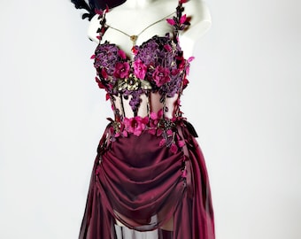 Custom fairy armor dress greek goddess halloween corset fairycore faeball costume acotar haute gothic renfaire fairytale nymph stage wear