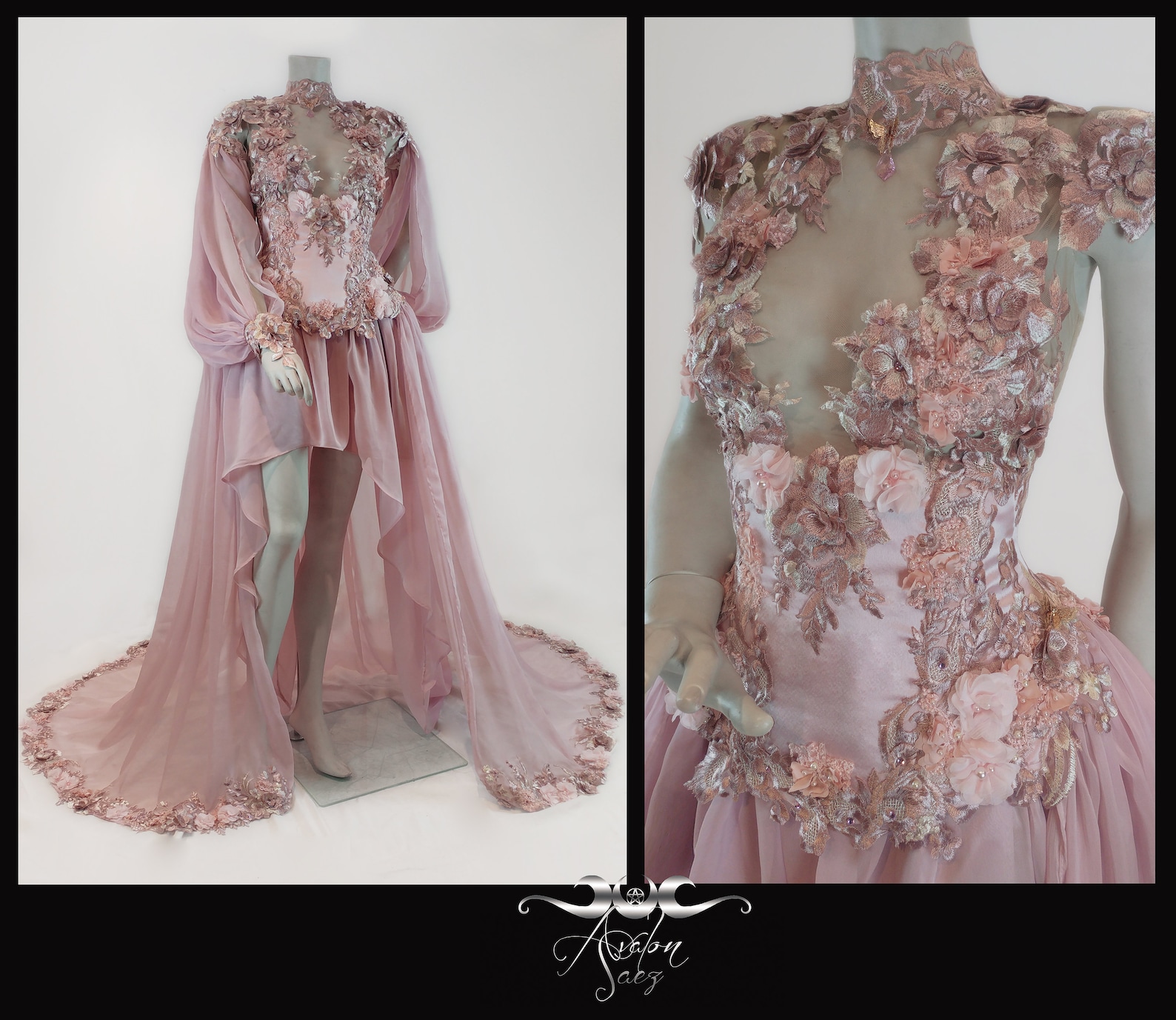 Custom Fantasy Wedding Gown Bridal Dress Corset Medieval Dress ...