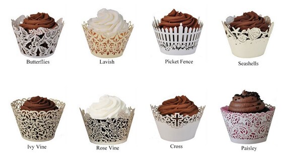 100 STANDARD Size Cupcake Wrappers From Paper Orchid Choose 100 STANDARD Size Cupcake Wrappers From Paper Orchid Choose