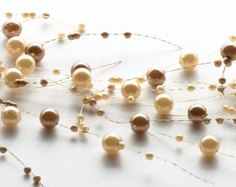 DearHouse 65.6 Feet Christmas Tree Beads Garland Fishing Line Artificial Pearls Beads String Roll Chain Faux Pearl Beaded Trims for Wedding Christmas and Holiday DIY Supplies Silver DearHouse 65.6 Feet Christmas Tree Beads Garland Fishing Line Artificial Pearls Beads String Roll Chain Faux Pearl Beaded Trims for Wedding Christmas and Holiday DIY Supplies Silver