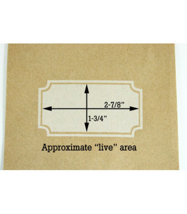 Shield 10 White on Brown Medium Paper Food Safe Craft Favor Bags Scalloped /& Notched