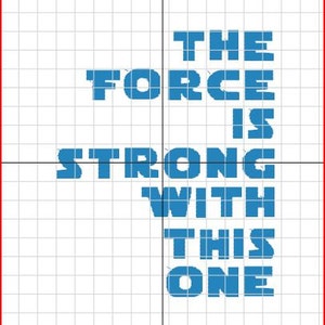 The Force Is Strong With This One / Embroidery design / 5x7 hoop / .pes file / machine embroidery / instant download image 2