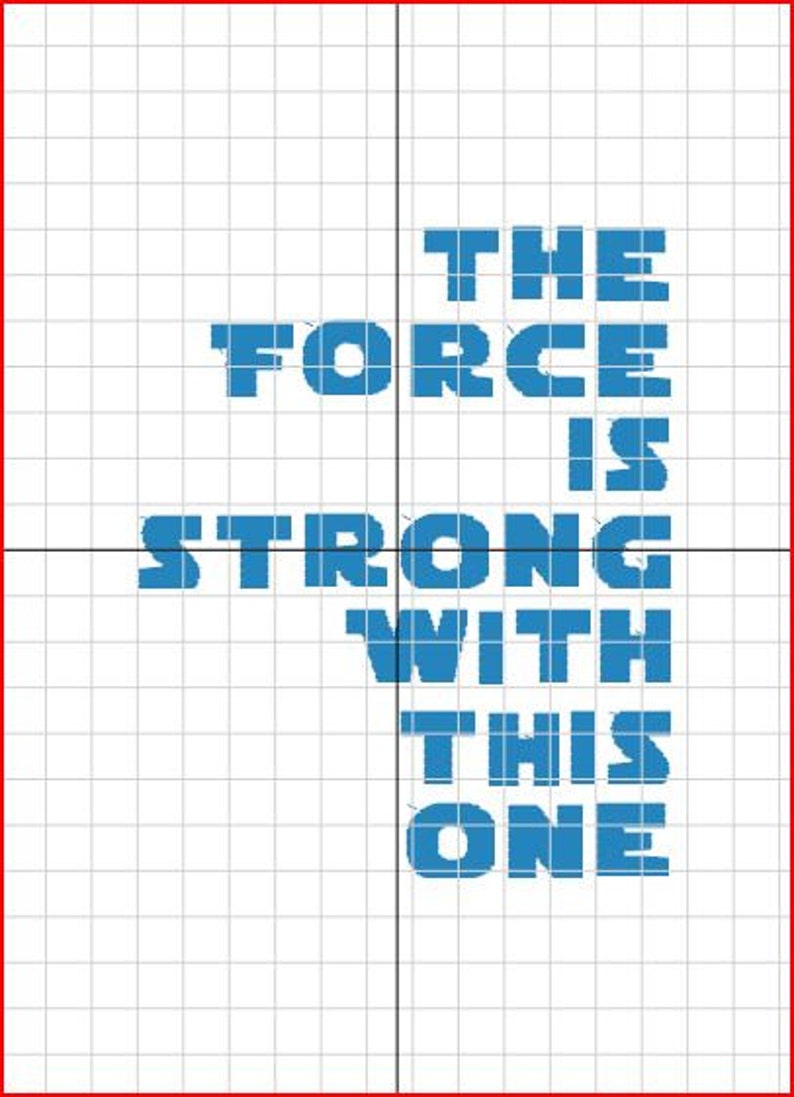 The Force Is Strong With This One / Embroidery design / 5x7 hoop / .pes file / machine embroidery / instant download image 2