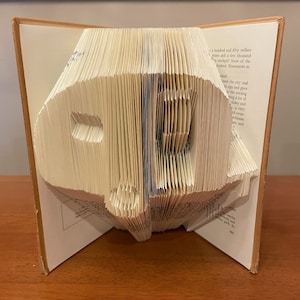 Book Folding PATTERN Camper, camping, book art, MMF pattern