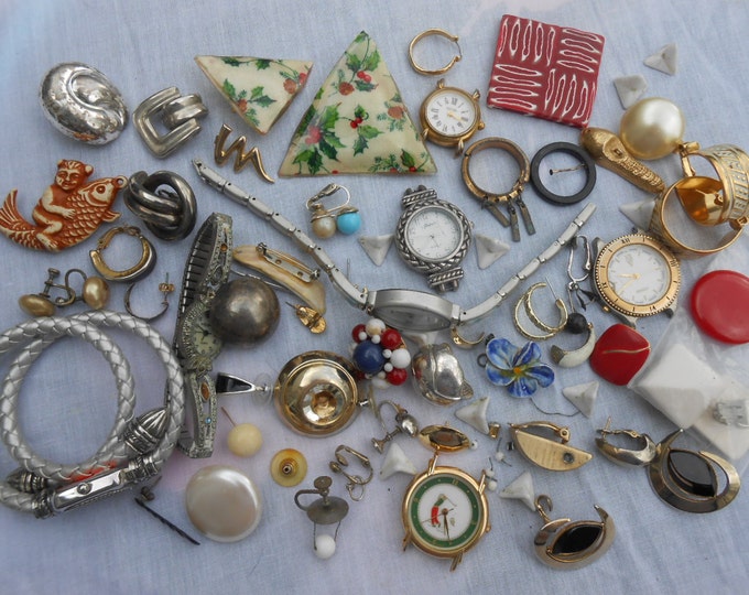 Junk Jewelry Destash, Vintage Jewelry Destash, Junk Jewelry Lot