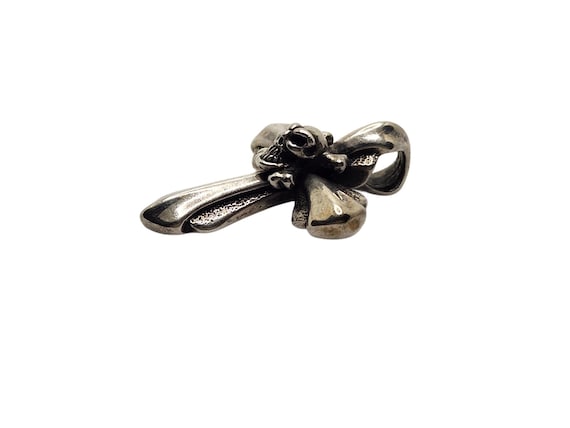 BWL Bill Wall Leather Sterling Silver Cross W/ Skull Crossbones
