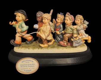 Hummel # 1440 &quot;Worldwide Wanderers&quot; Millennium HUM 2000 Limited Edition Figurine