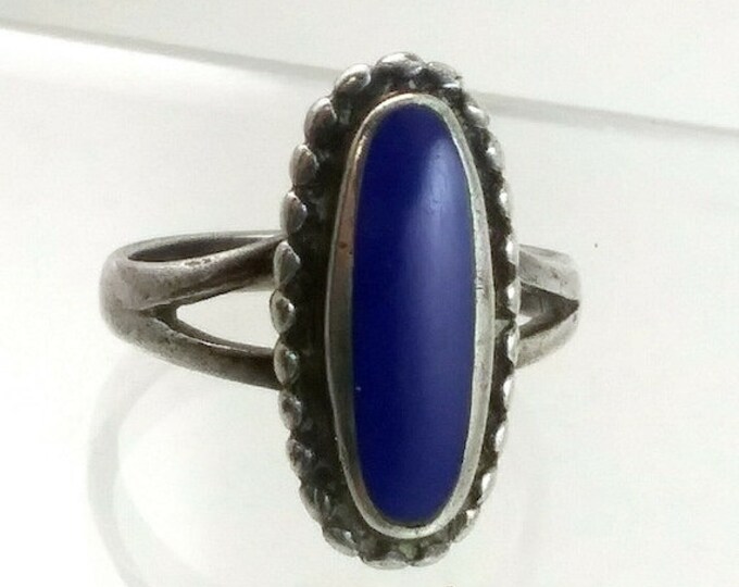 60% OFF Vintage Native American Sterling Silver & Lapis Ring 8.5