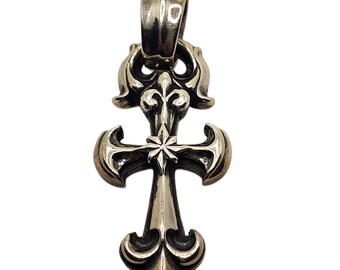 BWL Bill Wall Leather Sterling Saber Cross Pendant - Etsy