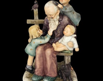 Hummel Figurine &quot;At Grandpa&#39;s&quot; #621 Limited Edition 275/10000 in Box