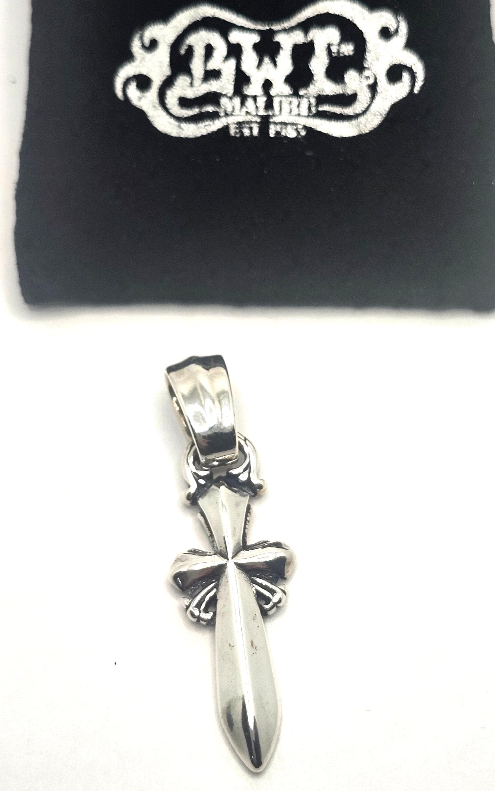 クロスボール BWL シルバー925 トラッカーウォレット Dカン BWL Bill Wall Leather Sterling Saber Cross Pendant - Etsy