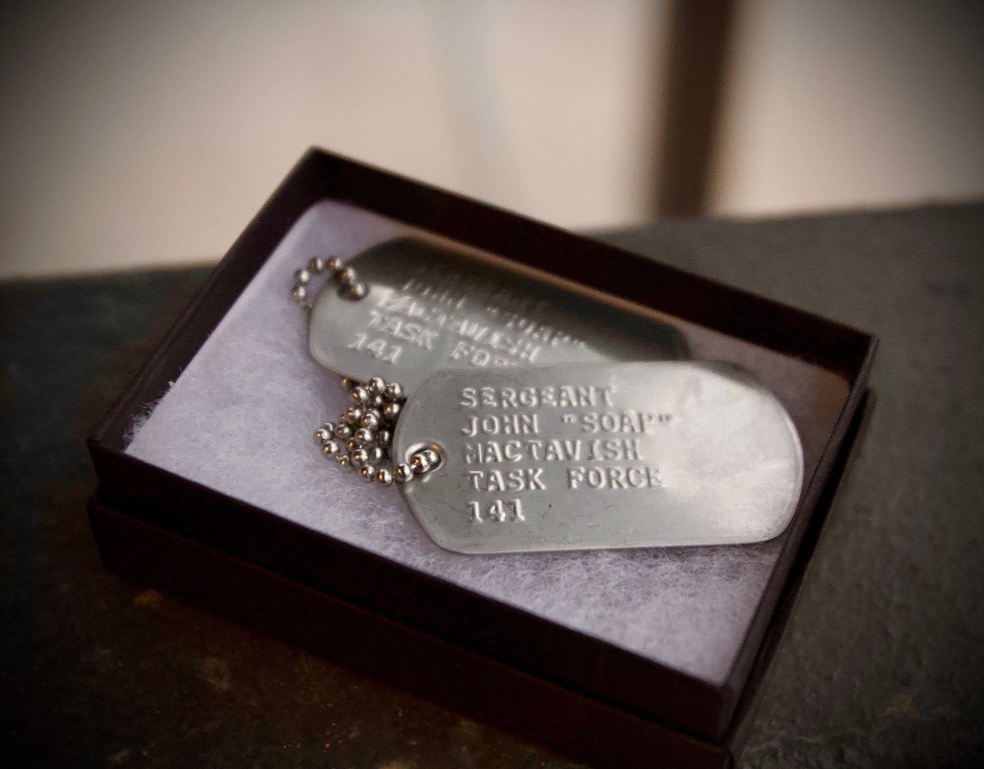 Simon 'Ghost' Riley US military dog tag set