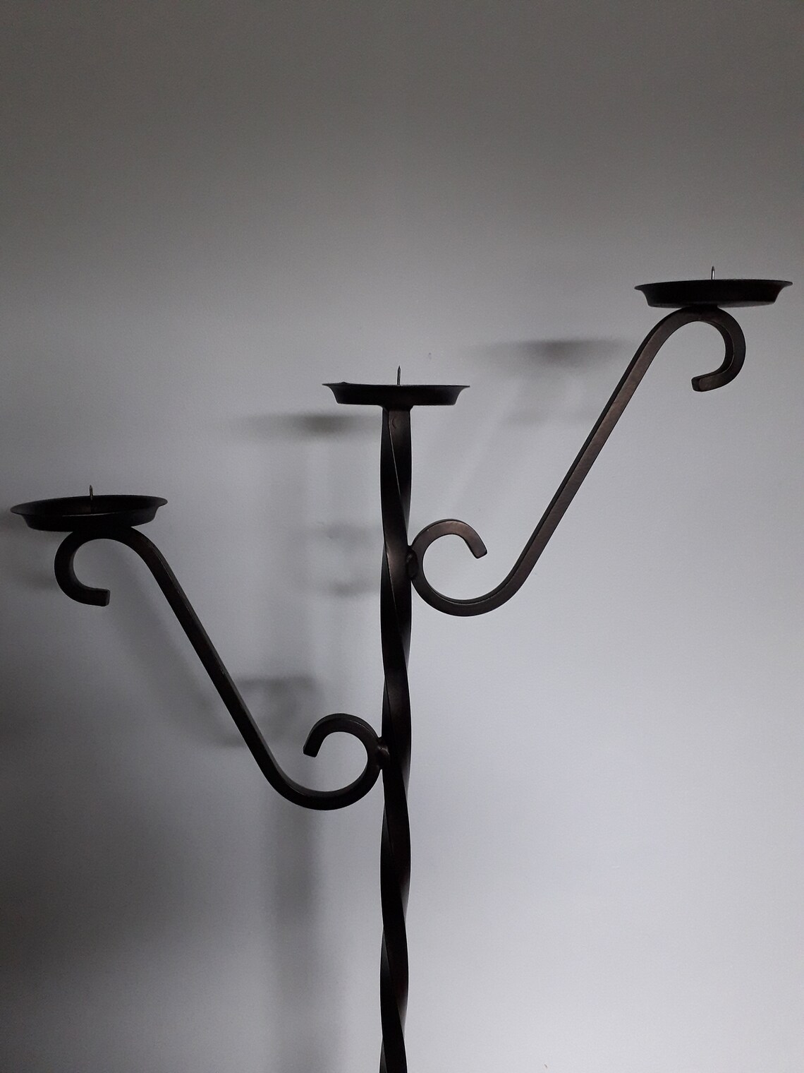 Vintage Candelabra Wrought Iron Candelabra Large Floor Etsy