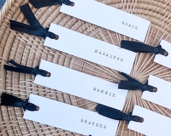 Typewriter Wedding Place Cards: Personalized Name Tags