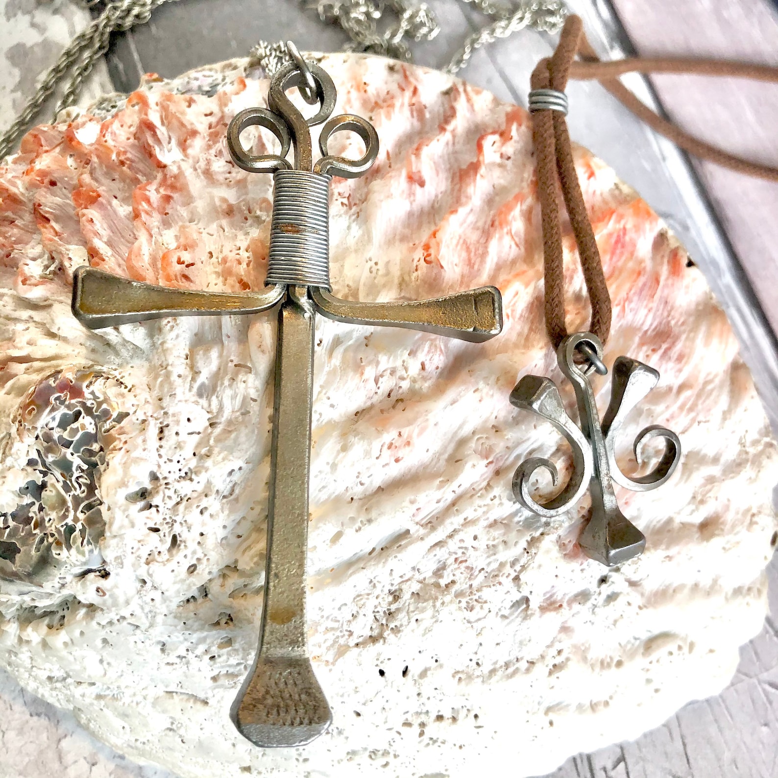 Horseshoe nail necklace jewellery Etsy