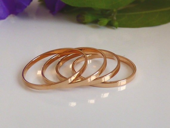 Rose Gold Ring 4 Above the Knuckle Rings Rose gold plated