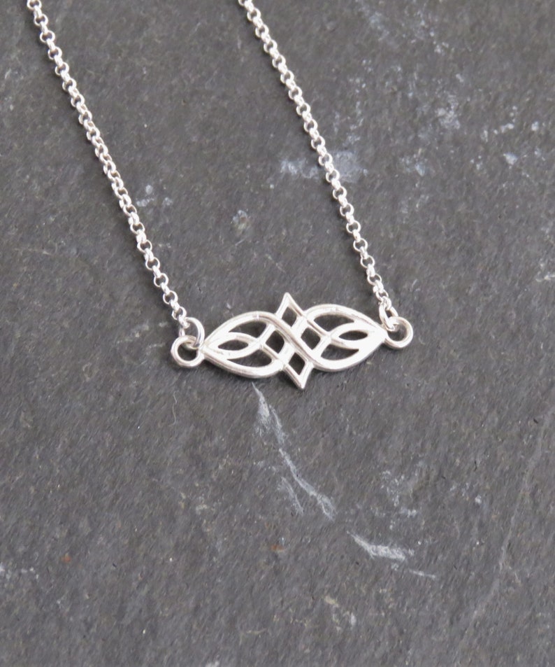 Celtic Bracelet Sterling Silver Infinity Knot Bracelet Friendship Bracelet Gift for her image 4