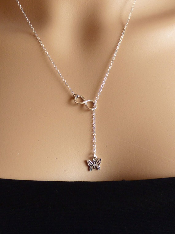 Infinity butterfly necklace deals