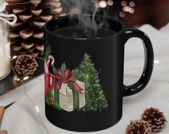 Vintage Santa Christmas Coffee Mug, Holiday Gift