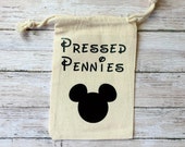 Disney Pressed Pennies Bag Mickey Souvenir Vacation
