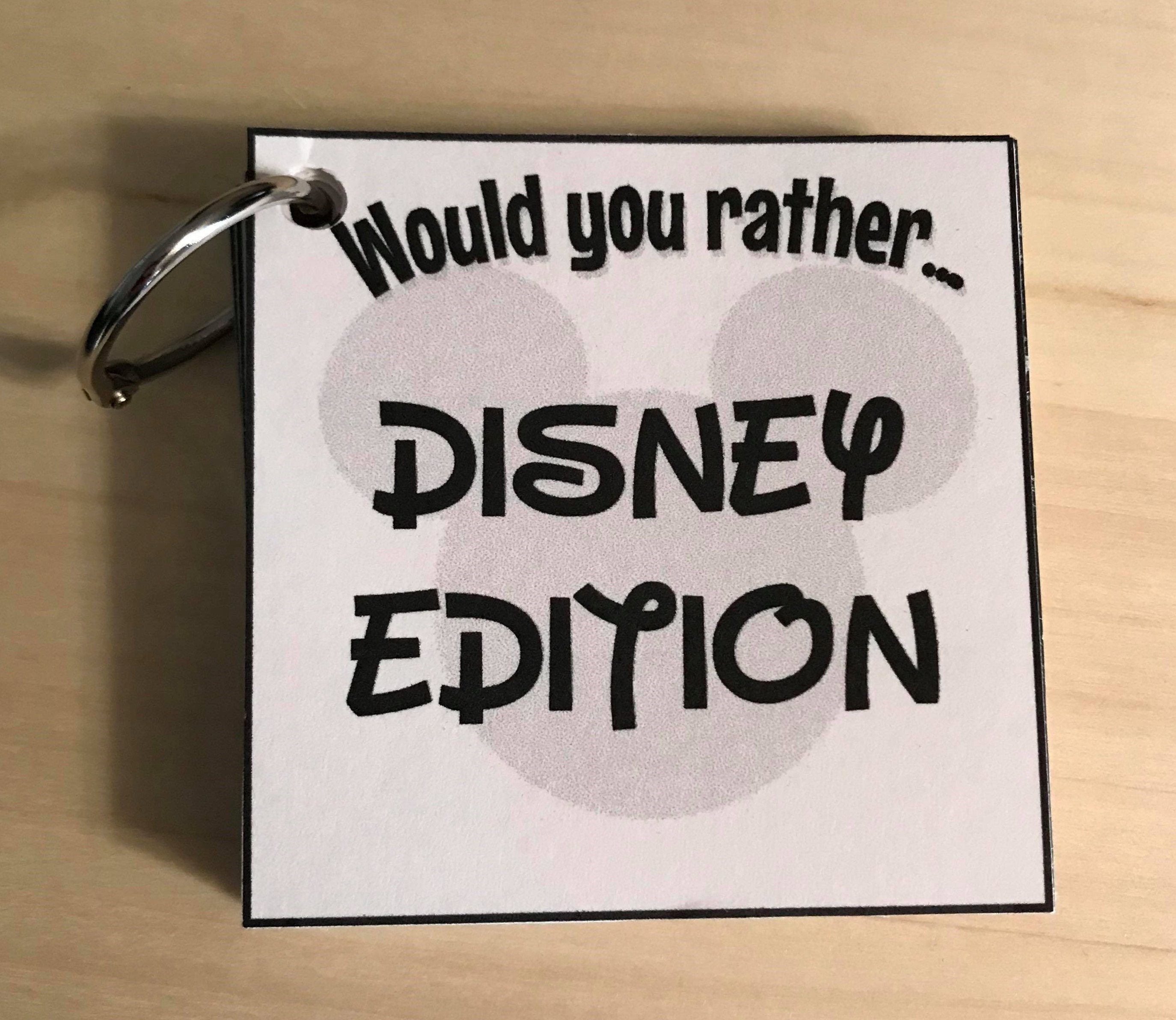 Disney Would you rather game Disney Travel Game Instant Etsy