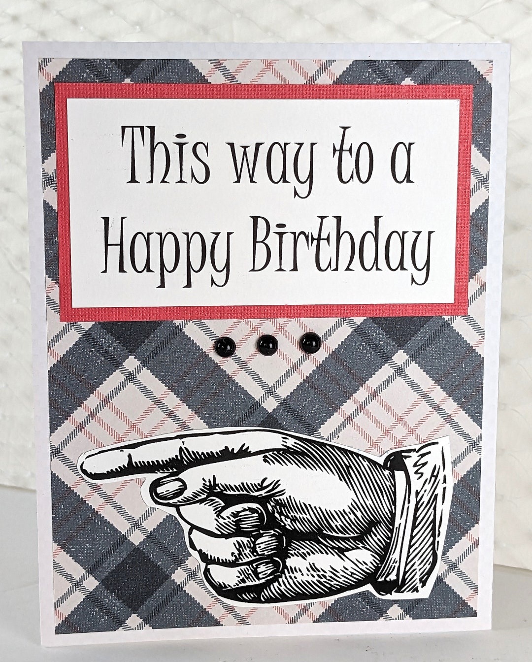 Left Handed Birthday Card, Lefty Birthday Card, Leftie Greeting Card