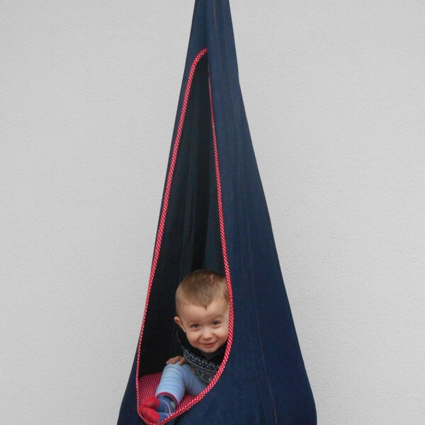 Handmade jeans swing, hammock chair for children, relaxing chair/swing, indoor swing,outdoor swing, hammock chair, gift for children