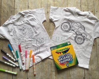 Coloring t shirt | Etsy Coloring t shirt | Etsy