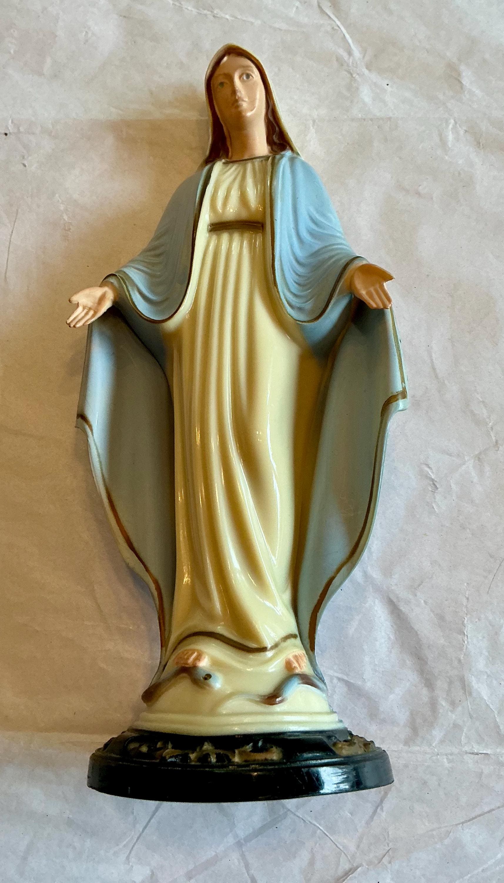 Vintage plastic Mary statue
