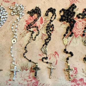 Choice of one vintage bead rosary