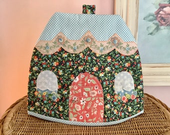 Choice of 1 vintage cottage style quilted handmade standard size tea cozy