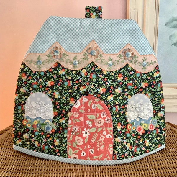 Choice of 1 vintage cottage style quilted handmade standard size tea cozy