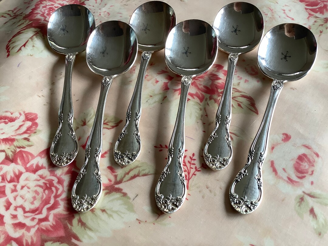 Set of 6 Vintage Gorham Silverplate New Elegance Pattern Round Etsy
