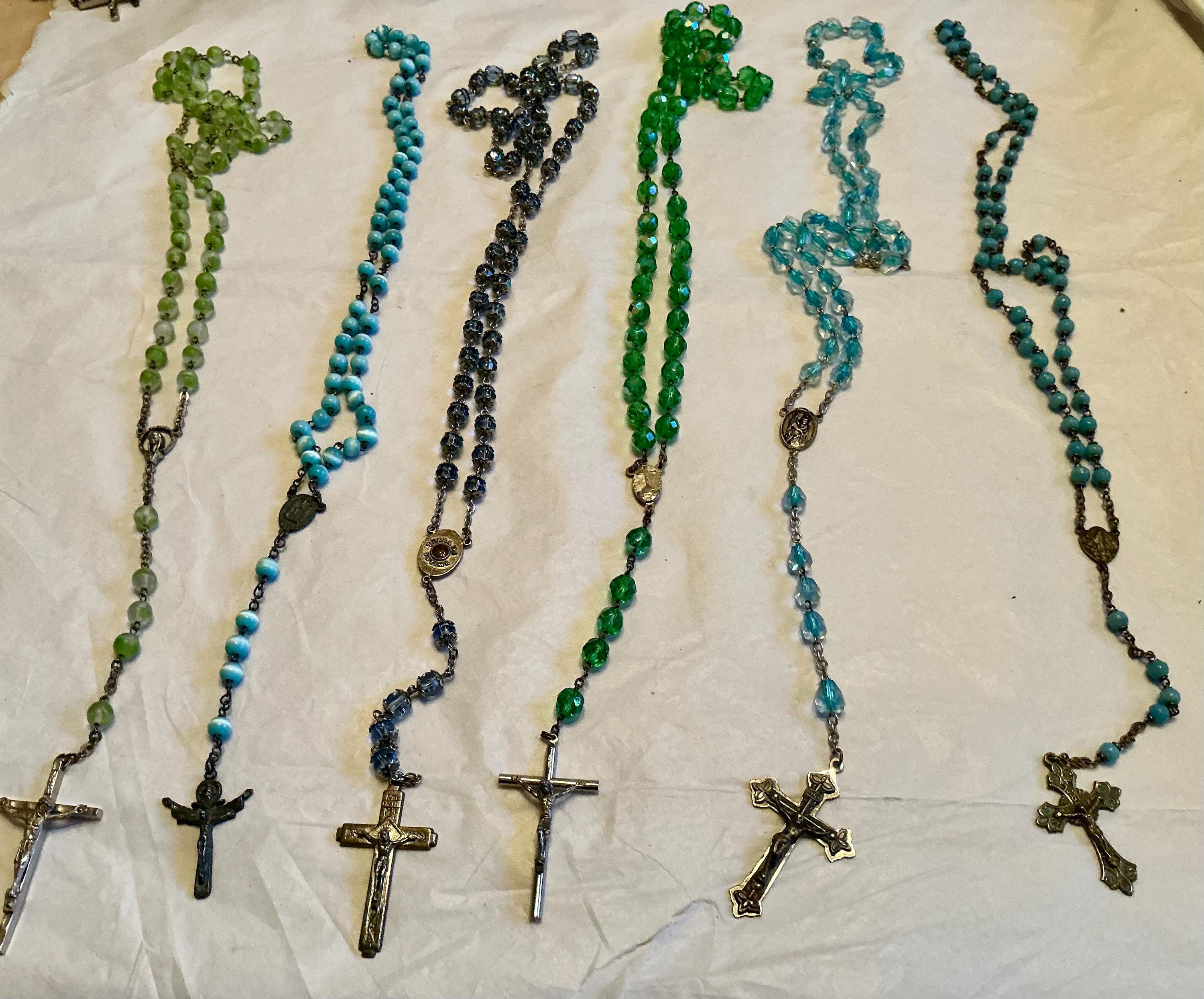 Choice of one vintage bead rosary
